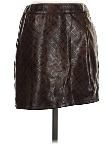Le Lis Faux Leather Skirt (view 1)