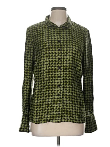 Carlisle Long Sleeve Silk Top (view 1)