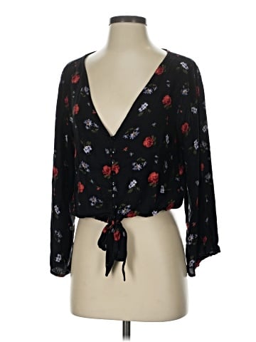 American Eagle Outfitters Long Sleeve Blouse (view 1)