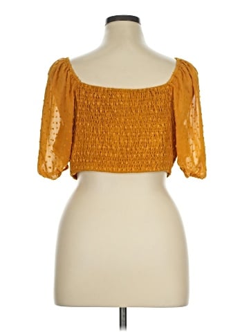 Shein Curve 3/4 Sleeve Blouse (view 2)