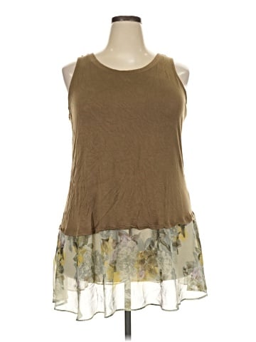 LOGO by Lori Goldstein Sleeveless Top (view 1)