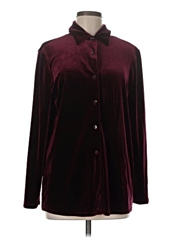 Kathie Lee Long Sleeve Button-Down Shirt (view 1)