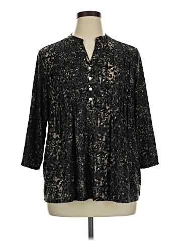 Notations 3/4 Sleeve Blouse (view 1)