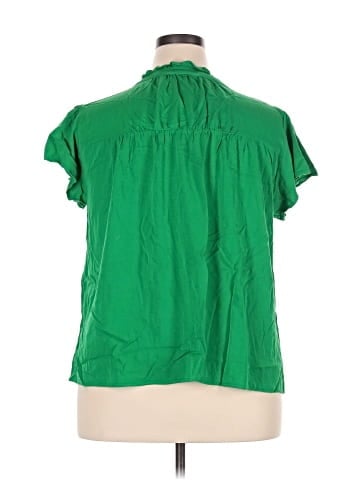 Rose + Olive Short Sleeve Blouse (view 2)
