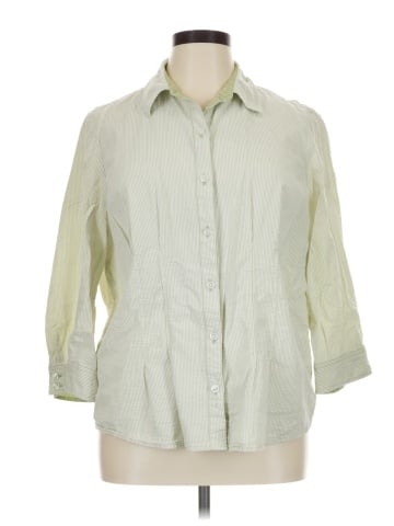 Cj Banks 3/4 Sleeve Button-Down Shirt (view 1)