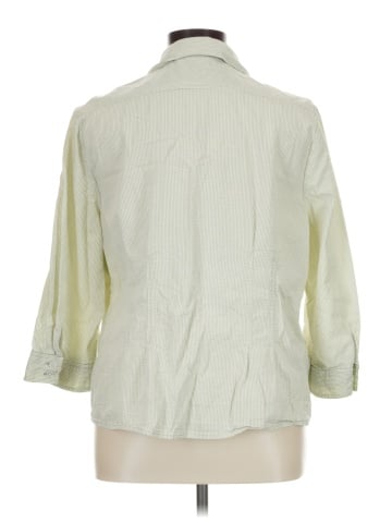 Cj Banks 3/4 Sleeve Button-Down Shirt (view 2)