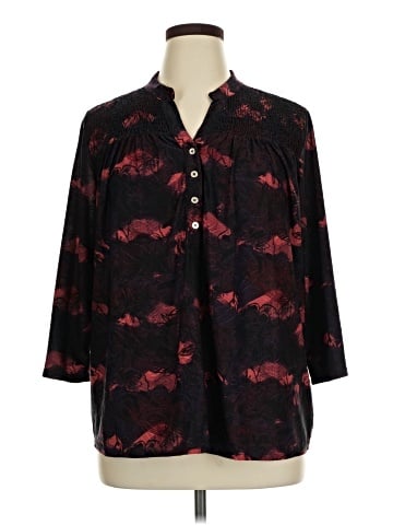 Notations 3/4 Sleeve Blouse (view 1)