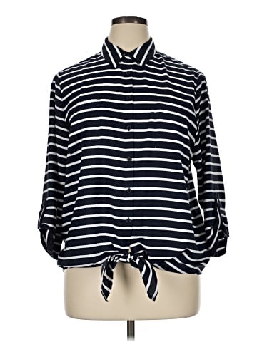 Jones New York Signature Long Sleeve Blouse (view 1)