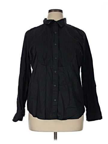 a.n.a. A New Approach Long Sleeve Button-Down Shirt (view 1)