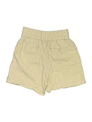 Not Perfect Linen Khaki Shorts (view 2)