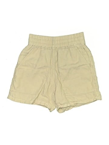 Not Perfect Linen Khaki Shorts (view 1)