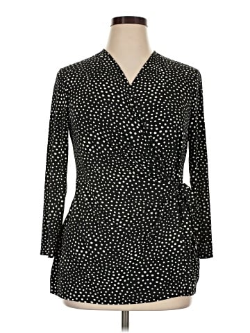 Anne Klein Long Sleeve Top (view 1)