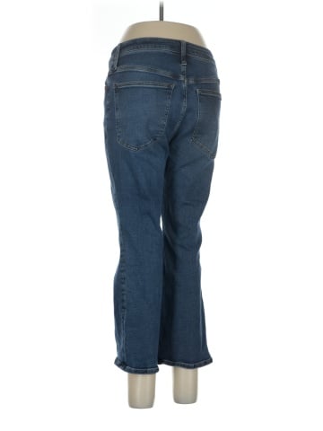 Madewell Petite Curvy Kick Out Crop Jeans in Lenoir Wash (view 2)