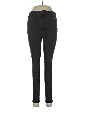 Madewell 10" High-Rise Skinny Jeans in Black Frost (view 1)