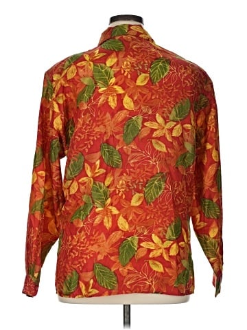 Stunt Long Sleeve Silk Top (view 2)