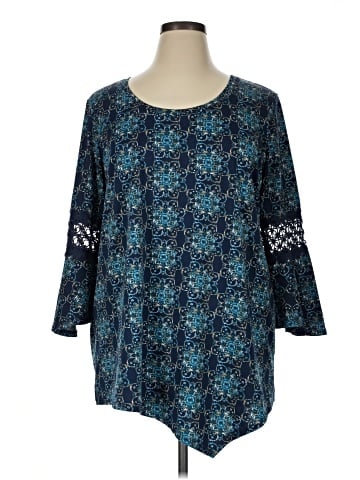 NY Collection 3/4 Sleeve Blouse (view 1)