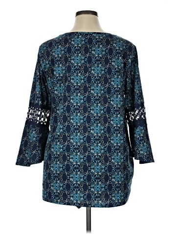 NY Collection 3/4 Sleeve Blouse (view 2)
