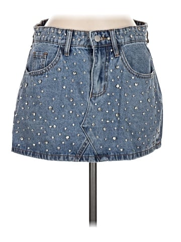 Fashion Nova Denim Skirt (view 1)