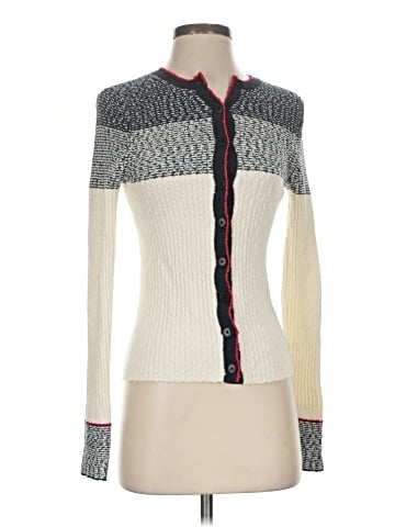 Madewell Striped Boucl&eacute;-Knit Cardigan (view 1)