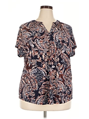 Jones New York Signature Short Sleeve Blouse (view 1)