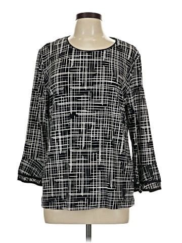 Karl Lagerfeld Paris 3/4 Sleeve Blouse (view 1)