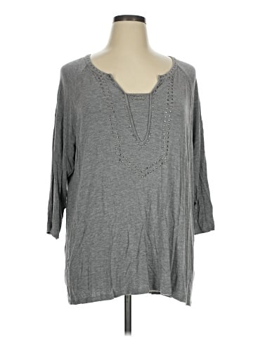 Cable & Gauge 3/4 Sleeve Top (view 1)