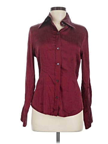 The Limited Long Sleeve Silk Top (view 1)