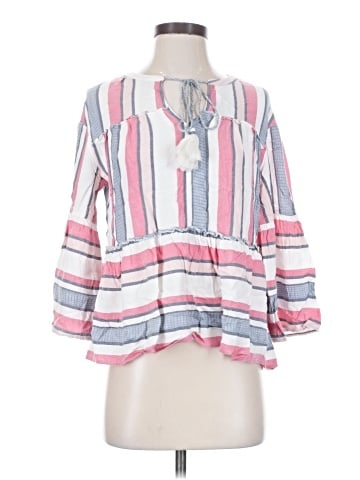 a.n.a. A New Approach 3/4 Sleeve Blouse (view 1)
