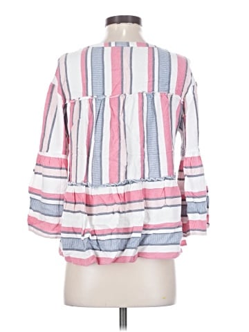 a.n.a. A New Approach 3/4 Sleeve Blouse (view 2)