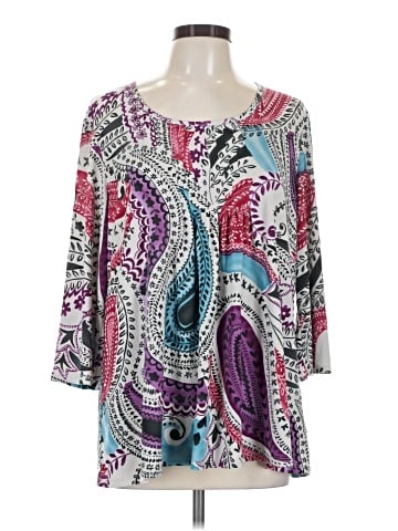 Susan Graver 3/4 Sleeve Blouse (view 1)