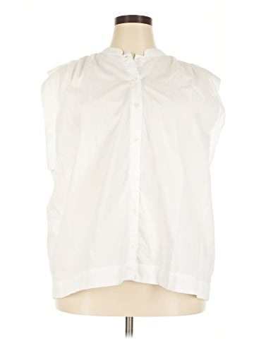 Banana Republic Factory Store Sleeveless Button-Down Shirt (view 1)