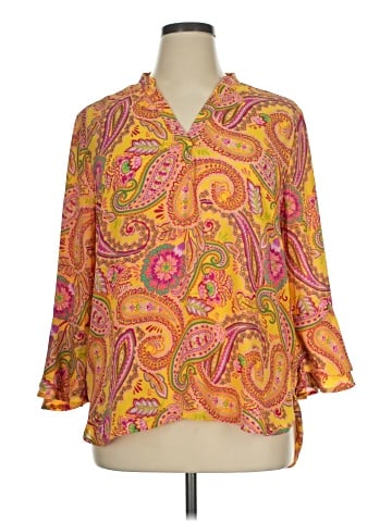 Tacera 3/4 Sleeve Blouse (view 1)