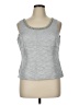 Kasper Silver Sleeveless Top Size 14 - photo 1