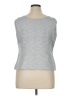 Kasper Silver Sleeveless Top Size 14 - photo 2