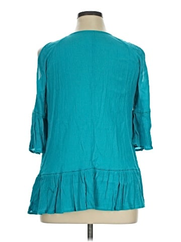 New Directions 3/4 Sleeve Blouse (view 2)