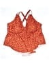 BLOOMCHIC Floral Red Swimsuit Top Size 28 - photo 1