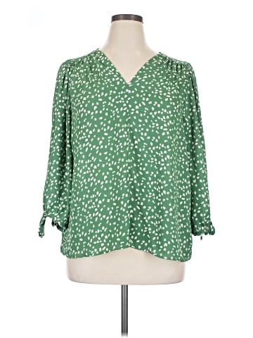 Olivia Grey 3/4 Sleeve Blouse (view 1)