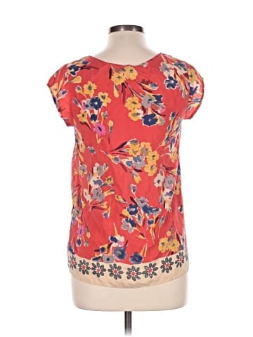 Edme & Esyllte Short Sleeve Silk Top (view 2)