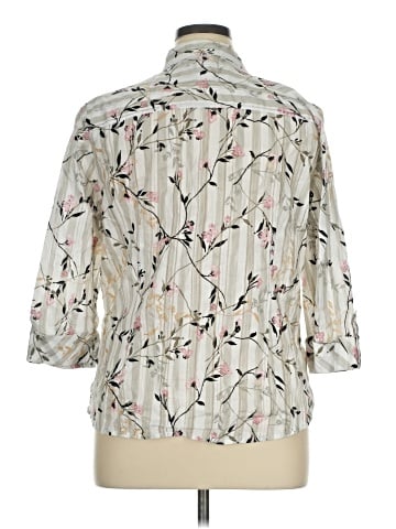 Allison Daley 3/4 Sleeve Button-Down Shirt (view 2)