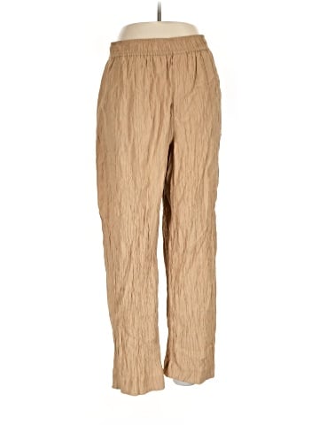 Madewell Crinkled Crepe Straight-Leg Crop Pants (view 1)