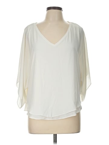 White House Black Market 3/4 Sleeve Blouse (view 1)