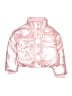 Crewcuts 100% Polyester Metallic Pink Snow Jacket Size 6 - 7 - photo 1