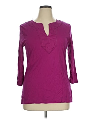 Lauren by Ralph Lauren 3/4 Sleeve T-Shirt (view 1)