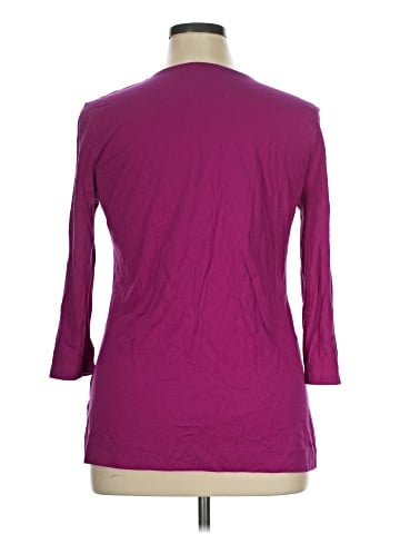 Lauren by Ralph Lauren 3/4 Sleeve T-Shirt (view 2)