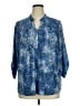 Notations Blue 3/4 Sleeve Blouse Size XL - photo 1
