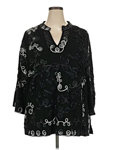 Once Again 3/4 Sleeve Blouse (view 1)