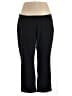Lands' End Solid Black Active Pants Size 3X - photo 1