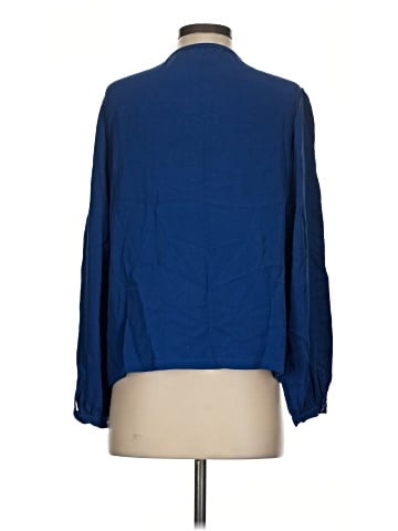 Diane von Furstenberg Long Sleeve Silk Top (view 2)