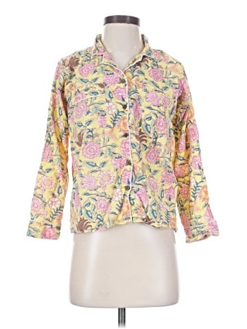 Unbranded 3/4 Sleeve Button-Down Shirt (view 1)
