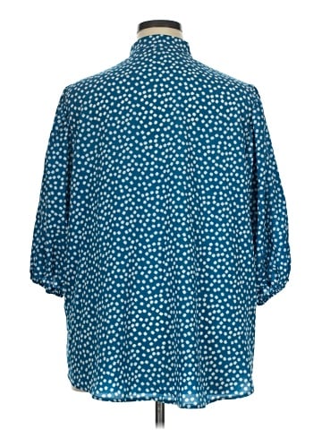 Shein Curve 3/4 Sleeve Blouse (view 2)